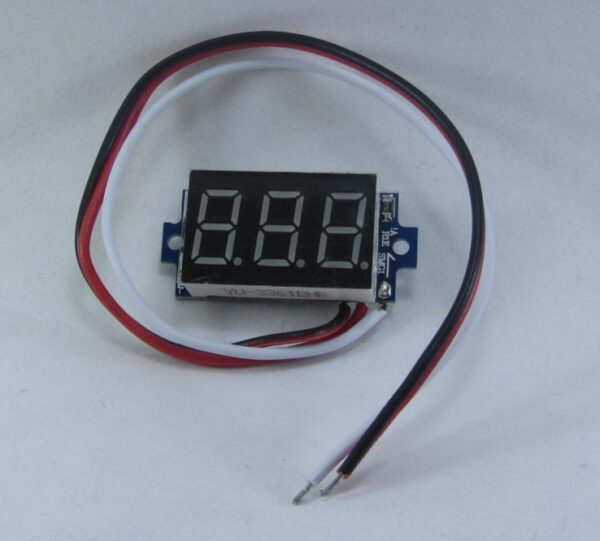 Voltmetro 3 dígitos 0-100v 3 wire