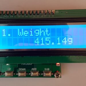 Modulo indicador con LCD para celda de carga