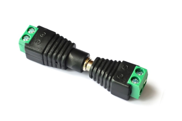 Par de adaptadores jack-plug 5.5mm x 2.1mm para eliminador y CCTV