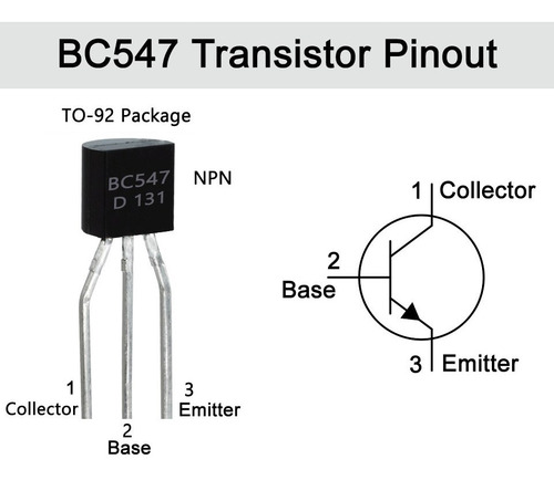 BC547B Transistor BJT NPN TO-92 45V
