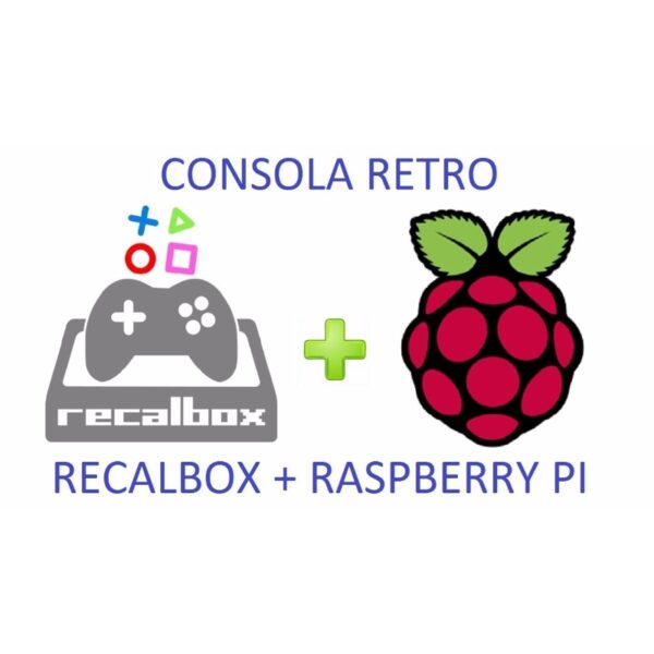 Consola juegos recalbox Raspberry Pi 3 B Kit lista para conectar 4500+ juegos con control