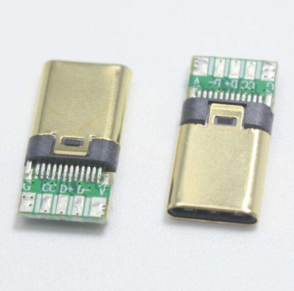 Adaptador USB tipo C 5 pines para prueba
